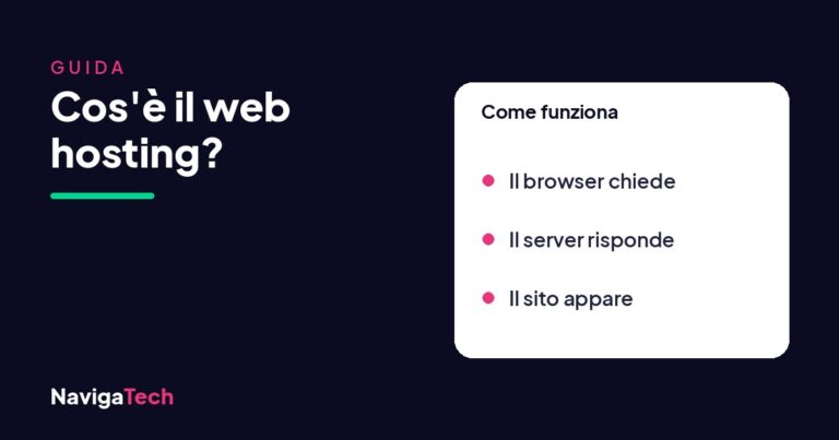 Cos'è il web hosting e come funziona